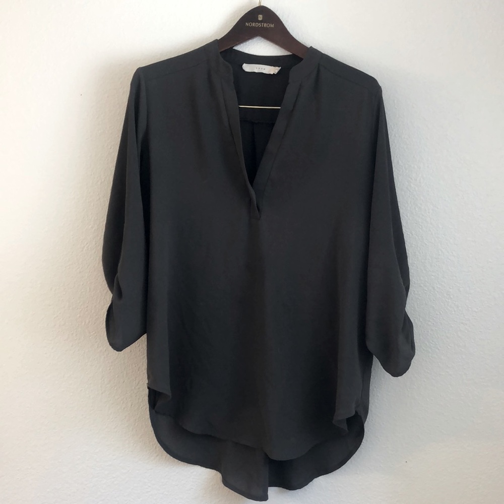 Lush olive blouse